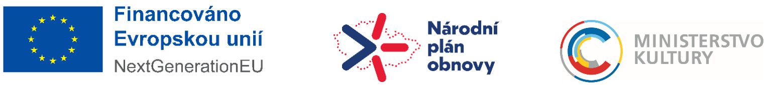 Logolink ministerstva kultury k národnímu plánu obnovy