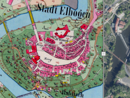 Ukázka z aplikace- historická mapa