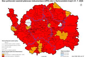 Stav pořizování územně plánovacích dokumentací obcí Karlovarského kraje k 31. 8. 2026